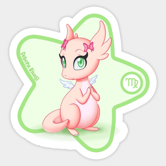 Zodiac Dragons - Virgo Sticker by SilveryDreams